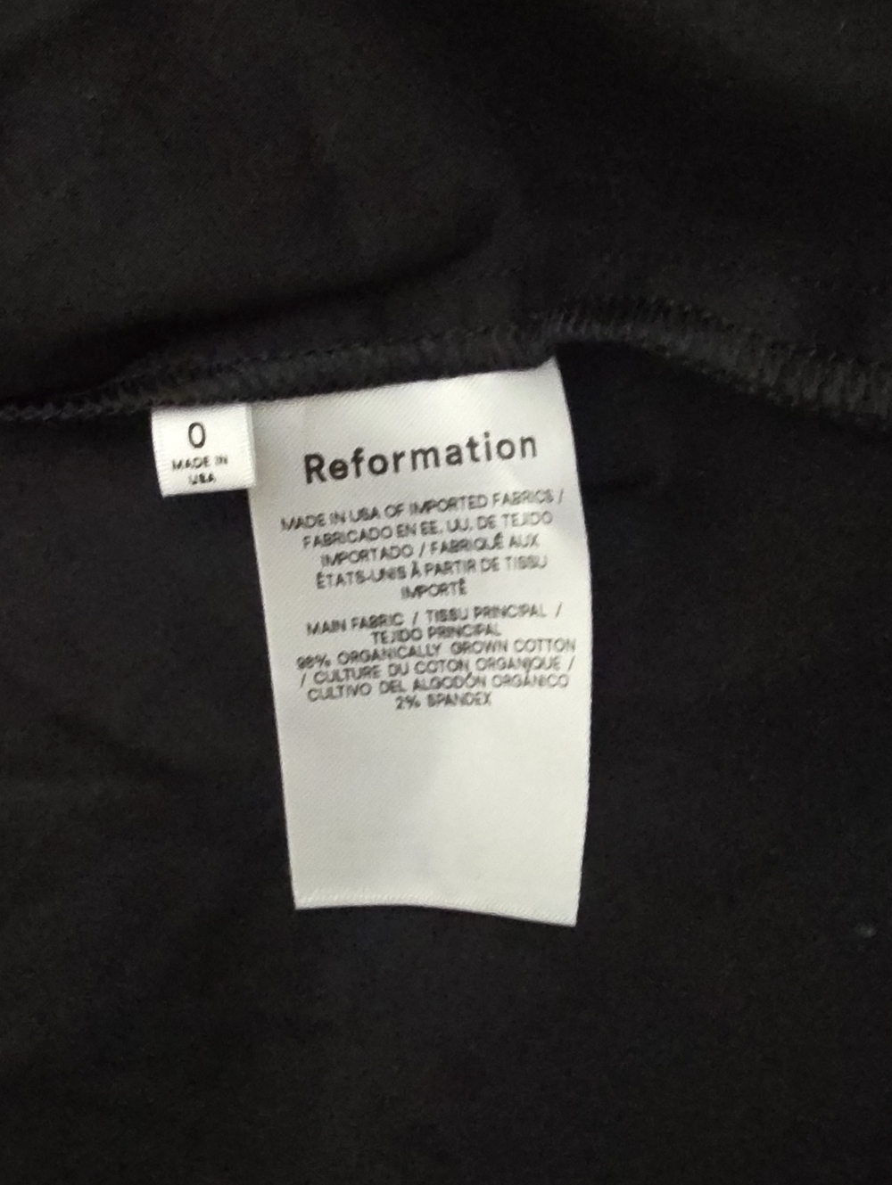 Reformation Black Puff-Sleeve Square-Neck Mini Dress - Picture 4 of 9